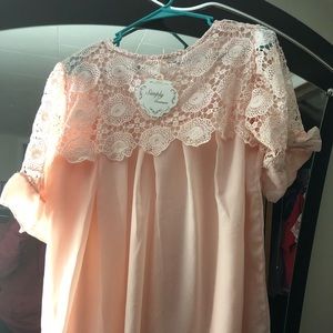 Pink blouse simply couture